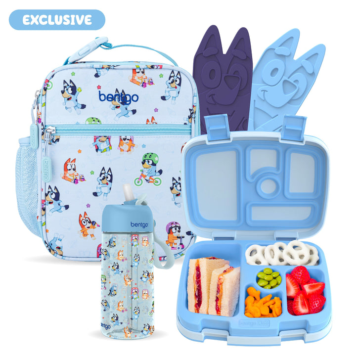 Bentgo + Bluey Kids Prints 5-Piece Lunch Box Set P6