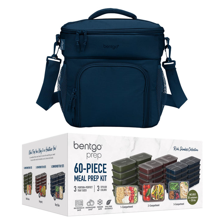 Bentgo Prep Deluxe Bag & 60-Piece Meal Prep Container Set Y7