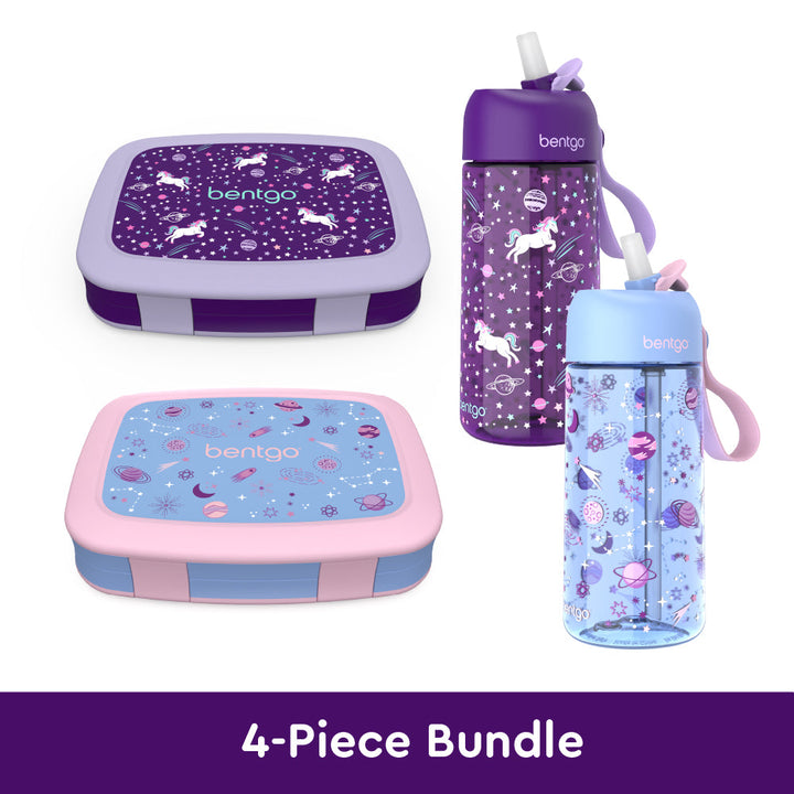 Bentgo Kids Prints Lunch Boxes & Water Bottles Q9