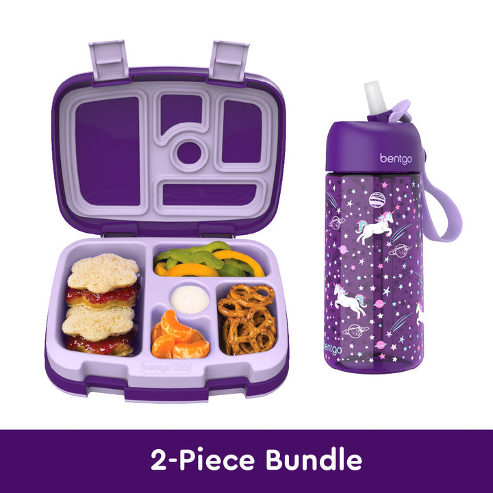 Bentgo Kids Prints Lunch Box & Water Bottle V1